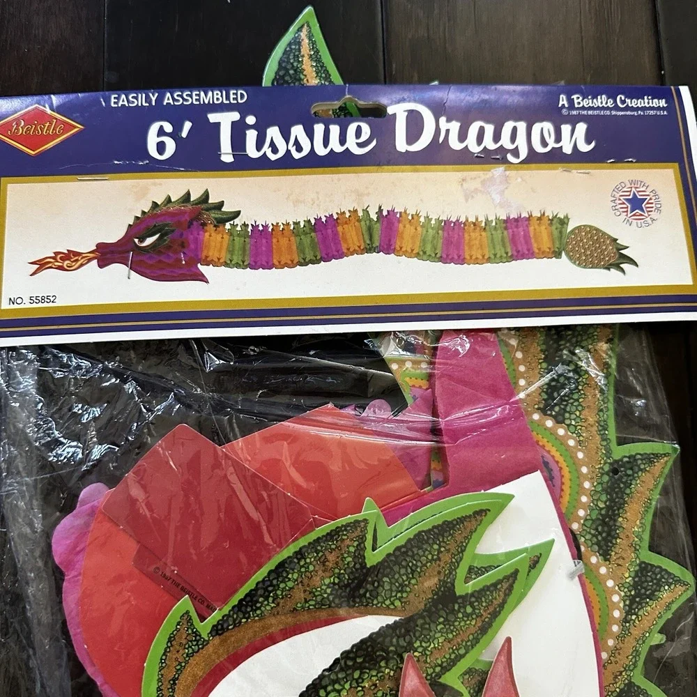 Beistle 1987 6' Tissue Dragon‎  No.55852